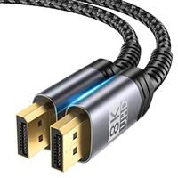 JSAUX 8K DisplayPort Cable, DP 1.4 Cable (8K@60Hz,4K@144Hz,2K@165Hz) Gold-Plated Ultra High Speed DisplayPort to DisplayPort Cable Lead Support HDR Compatible with Laptop PC TV Gaming Monitor
