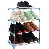Xerhnan Stackable Small Shoe Rack, Lightweight Shoe Shelf Storage Organizer for Entryway, Hallway and Closet