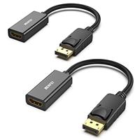 BENFEI 4K DisplayPort to HDMI Adapter, Unidirectional DP Source to HDMI Display Connection Adapter Compatible for Laptop PC Monitor TV Projector