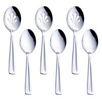 GoGeiLi Matte Black Dessert Spoon, Stainless Steel Satin Fin