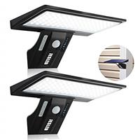 Solar Lights Outdoor, 2 Pack JESLED 90 LED Solar Motion Sensor Security Lights Solar Powered Lights Waterproof 2600mAh,USB Charging, Solar Wall Lights Outside for Garden Fence Door Yard Garage Pathway