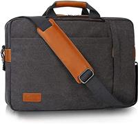 Estarer Convertible Laptop Messenger Bag 17-17.3 Inch Mens Satchel Briefcase Rucksack for Work Business