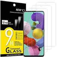 NEW'C 3 Pack Designed for Samsung Galaxy A41 Screen Protector Tempered Glass, Case Friendly Anti Scratch Bubble Free Ultra Resistant