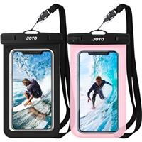 2 Pack JOTO Waterproof Phone Pouch Case Up to 7, IPX8 Underwater Phone Case Protector Cellphone Dry Bag for iPhone 16 15 14 13 12 Pro Max Xs Max XR X 8 7 6S Plus SE/Galaxy S24 S23 S22 S21 -BlackGreen