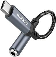 NIMASO USB C to 3.5 mm Jack Adapter, Type C to 3.5mm Headphone Aux Digital Audio Earphone Adaptor For Samsung Galaxy S20 Ultra Note10 A80 Huawei P40/P30 Pro/P20,Google Pixel 4XL,OnePlus7,Xiaomi,Moto