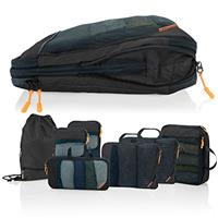 Packing Cubes with Compression for Suitcase and Backpack with Packing Bag