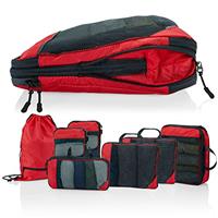 Packing Cubes with Compression for Suitcase and Backpack with Packing Bag