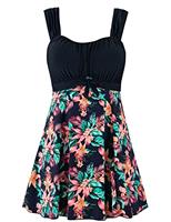 Wantdo Women's One Piece Swimsuits with Skirt Summer Bikini Sets Plus Size Swimming Costume