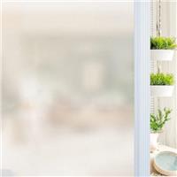 Qualsen Window Film Privacy Natural Frosted Non-Adhesive No Glue Office Home Bathroom Living Room Kitchen Glass Film