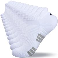 coskefy Running Socks Thick Cushion Ankle Socks Anti-Blister Cotton Trainer Short Athletic Sports Socks for Men Women 6 Pairs