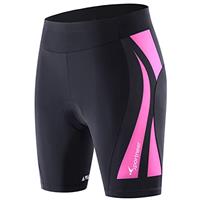 Sportneer Padded Cycling Shorts Women Cycling Shorts Women Cycle Shorts Womens 4D Padded Bicycle Cycling Underwear Shorts Anti-Slip Design, Breathable & Adsorbent