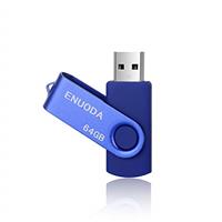ENUODA Memory Stick 8GB 5 Pack USB 2.0 Flash Drive Swivel Design Fold Storage Thumb Drive (Black Purple Green Blue Red)
