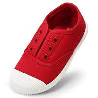 Unisex Kids Canvas Shoes Toddlers Sneakers Breathable Slip-on Trainers Pumps Plimsoles for Boy and Girls