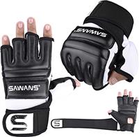 SAWANS Punch Bag Boxing Gloves Karate Mitts MMA Body Combat Taekwondo Training Martial Art Fighting Grappling Muay Thai