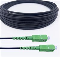 Elfcam - 0,5m Fiber Optic Cable SC/APC to LC/APC OS2 Singlemode Simplex LSZH, Yellow 0,5M