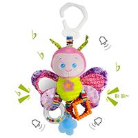 Funsland Infant Car Seat Toys - Hanging Spiral Toys for Baby Girl, 3-12 Months, Sensory Early Education Fox Theme
