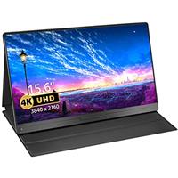 EVICIV Portable Monitor 4K 15.6 Inch Portable Monitor 3840 x 2160 UHD, 100% sRGB IPS Screen USB C Monitor with Type-C/Standard HDMI/VESA, Gaming Screen for PC/PS/Laptop/Phone