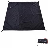 Clostnature Waterproof Tent Footprint for Camping - Ultralight Camping Tarp, Tent Groundsheet for Camping, Black Footprint for Hammock, Heavy Duty Tent Floor Saver - Storage Bag Included