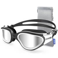 OMID Swim Goggles, P2 Polarized Patent & Upgrade Anti-Fog Anti-UV No Leakage Swimming Goggles for Adult Men Women Youth