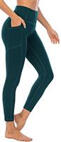 OVRUNS High Waist Gym Leggings for Women Yoga Pants with Pockets Workout Running Compression Leggings for Women