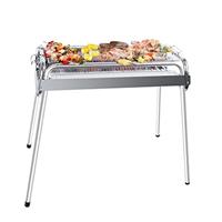 Uten Barbecue Grill, Stainless Steel BBQ, Large Folding Portable BBQ Grill, Charcoal Grill for Outdoor Cooking Camping Hiking Picnics