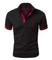 GLESTORE Mens Short Sleeve Polo Shirts Golf T-Shirts for Men Cotton T Shirt Poloshirt