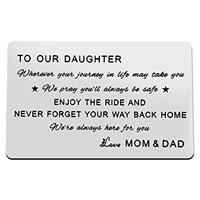 Anniversary Card Gifts for Him Engraved Wallet Insert Card f
