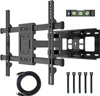 BONTEC TV Wall Bracket for 32-85 Inch LED LCD, Full Motion Swivel Tilt TV Wall Mount, Heavy Duty Dual Arms up to 60kg, Max VESA 600x400mm, Universal TV Mount with HDMI Cable