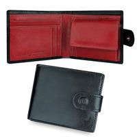 PELLE TORO All-in-One Handmade Mens Wallet, RFID Blocking Wallet with Coin Pocket, Fine Leather Card Wallet for Men with 8 Slots and Zip Section, in Wooden Mens Gift Box