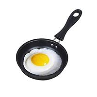 Demoyaya Non Stick Mini Pan for One Egg, 4.7" 12cm Egg Frying Pan with Handle Heat Resistant Pot, Portable Camping Cooking Omelet Skillet Pans for Gas Stove Induction Hob