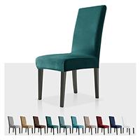 MAXIJIN Stretch Velvet Chair Covers for Dining Chairs Set of 2 Removable Velour Dining Chair Covers Plush Chair Slip Covers for Dining Room,Hotel,Kitchen,Ceremony