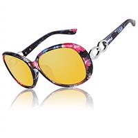 CGID Sunglasses Womens Polarised Retro Designer Ladies Sun Glasses Big Frame Oversized Shades UV400 Protection