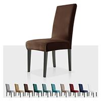 MAXIJIN Stretch Velvet Chair Covers for Dining Chairs Set of 2 Removable Velour Dining Chair Covers Plush Chair Slip Covers for Dining Room,Hotel,Kitchen,Ceremony