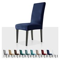 MAXIJIN Stretch Velvet Chair Covers for Dining Chairs Set of 2 Removable Velour Dining Chair Covers Plush Chair Slip Covers for Dining Room,Hotel,Kitchen,Ceremony