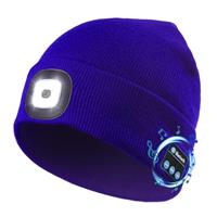 Etsfmoa Unisex Bluetooth Beanie Light,4 LED USB Rechargeable Wireless Headphones Tech Caps,Gifts for Men Father Dad Husband Boyfriend Him Women Teen Boys