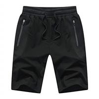 Tansozer Mens Gym Shorts Summer Running Shorts with Zip Pockets