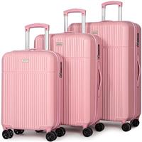 H.yeed Luggage Sets Suitcase Carry On Hand Cabin ABS Hard Shell 4 Double Spinning Wheels TSA Lock Small/Medium/Large Luggage Suitcase - 3 Piece Set (20"/24"/28")