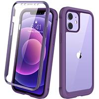 Diaclara Designed for iPhone 15 phone Case, Full Body Rugged Case with Built-in Touch Sensitive Anti-Scratch Screen Protector, with Camera Lens Protector for iPhone 15 6.1" (Frosted Clear)