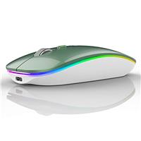 Uiosmuph G12 2.4G Wireless Mouse for Laptop, Rechargeable Wireless Mouse Silent Mice Ergonomic Cordless Design with USB 3 Adjustment DPI for PC Mac Computer Macbook Notebook