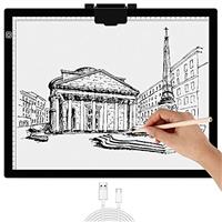 Light Box for Drawing Elice Portable Dimmable Brightness Led Light Pad Tracing Light Board with Type-C Cable for Artists DrawingDiamond PaintingStencilling,Sketching,Animation,X-ray Viewing