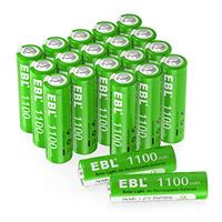 EBL Rechargeable Solar Light Batteries 1.2V for Outdoor Garden Solar Lights