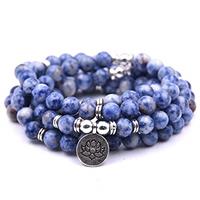 Self-Discovery 108 Natural Beads Mala Yoga Bracelet with Lot