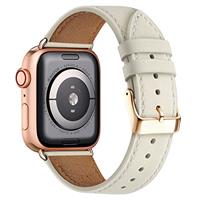 QAZNZ Leather Straps for Apple Watch Strap 40mm 41mm 44mm 42mm 49mm 45mm 46mm 38mm, Men Women Replacement Genuine Leather Strap for Apple Watch Series 10 9 8 7 6 5 4 3 2 1 & iWatch SE,Ultra