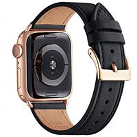 QAZNZ Leather Straps for Apple Watch Strap 40mm 41mm 44mm 42mm 49mm 45mm 46mm 38mm, Men Women Replacement Genuine Leather Strap for Apple Watch Series 10 9 8 7 6 5 4 3 2 1 & iWatch SE,Ultra