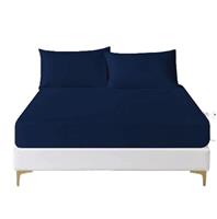 funky gadgets Deep Fitted Sheet & Flat Sheets 100% Egyptian Cotton Range Bedding Sheet