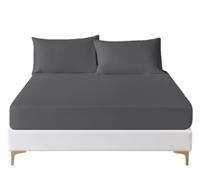 funky gadgets Deep Fitted Sheet & Flat Sheets 100% Egyptian Cotton Range Bedding Sheet