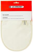 LE CREUSET Pot Holder, 100% cotton, 12.5 Inch/32 cm Long, Cream