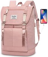 YAMTION 17 Inch Unisex Laptop Backpack for Women and Men,School Backpack for Girls and Boys,Backpack with USB Charging Port for Work University and Travel