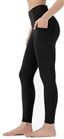Leovqn High Waist Gym Leggings for Women with Side Pockets Stretch Yoga Pants for Workout Running Sports