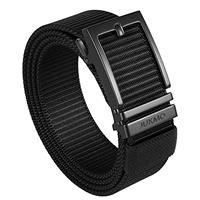 JUKMO Ratchet Golf Belt for Men, Nylon Web Tactical Belt with Automatic Slide Buckle